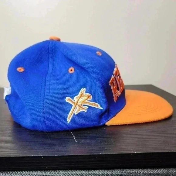 Y&R Young & Reckless Drama Dyrdek Snap-Back Blue/Orange Hat Logo Wool OSFM - Picture 4 of 6